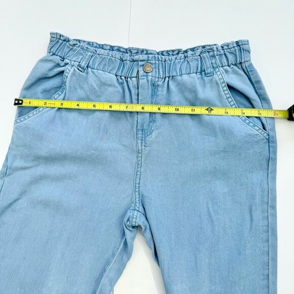 Light Denim Youth Girl Size 12 With Elastic Waist And Ankles - Picture 9 of 11